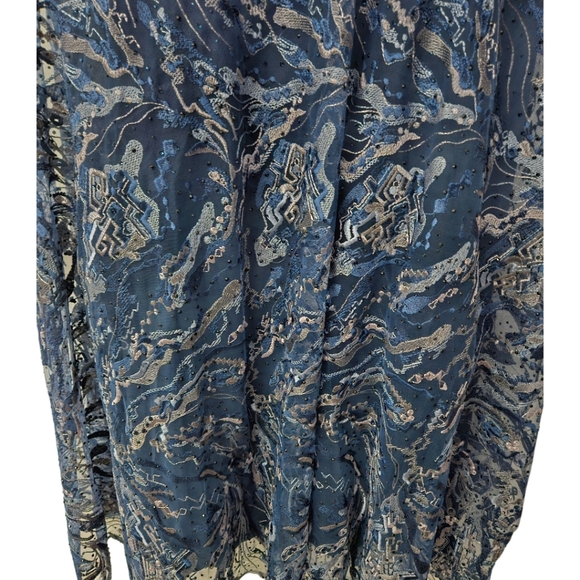 Mac Duggal Embellished Illusion Butterfly Sleeve A-Line Gown SZ 16 NWT - Picture 9 of 15